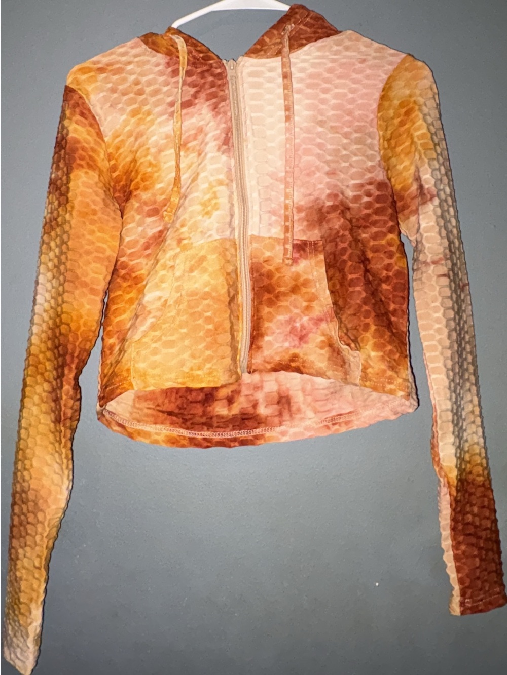 Y2K honeycomb zip up